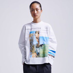 ZARA Editor's Letter Printed Photograph Shirt UU37